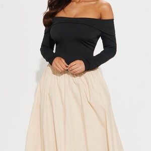 MELANIE POPLIN MAXI DRESS